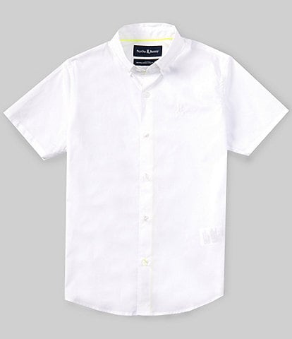 Psycho Bunny Big Boys 7-20 Short Sleeve Ashland Button-Up Shirt