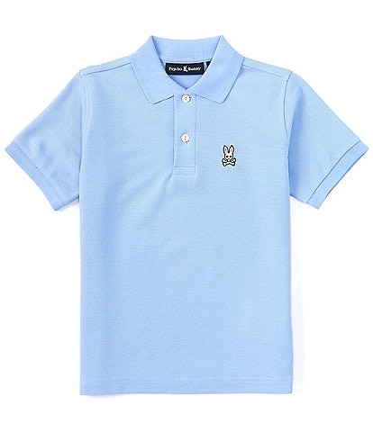 Psycho Bunny Big Boys 7-20 Short Sleeve Classic Pique Polo Shirt