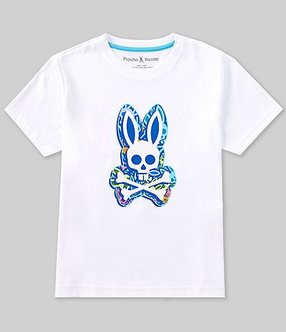 Psycho Bunny Big Boys 7-20 Short Sleeve Clifton Graphic T-Shirt