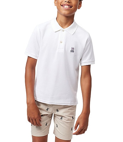 Psycho Bunny Little/Big Boys 5-20 Short Sleeve Essential Polo Collared  Shirt