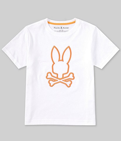 Psycho Bunny Big Boys 7-20 Short Sleeve Floyd Graphic T-Shirt