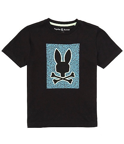 Psycho Bunny Big Boys 7-20 Short Sleeve Livingston Graphic T-Shirt