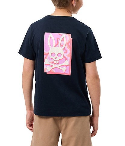 Psycho Bunny Big Boys 7-20 Short Sleeve Mason Graphic T-Shirt
