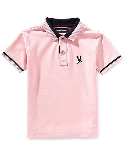 Psycho Bunny Big Boys 7-20 Short Sleeve Newman Polo Shirt