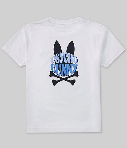Psycho Bunny Big Boys 7-20 Short Sleeve Preston Back Graphic T-Shirt