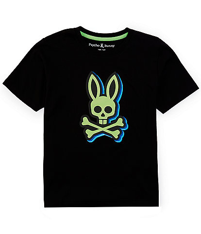 Psycho Bunny Big Boys 7-20 Short Sleeve Sanderson Graphic T-Shirt