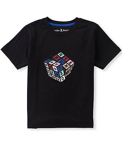 Psycho Bunny Big Boys Eddy Short Sleeve Graphic Tee
