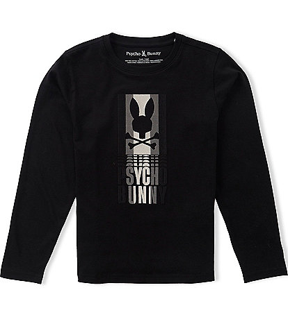 Psycho Bunny Big Boys Long Sleeve Graphic Tee