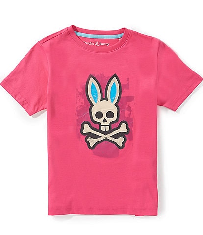 Psycho Bunny Big Boys Short Sleeve Marcus Bunny Graphic Tee