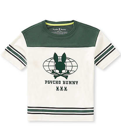 Psycho Bunny Big Boys Short Sleeve Mike Graphic Jersey Tee