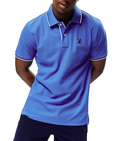 Psycho Bunny Brad Undercollar Pique Short Sleeve Polo Shirt