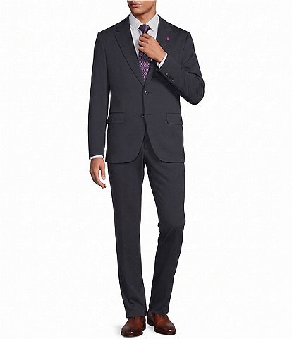 Psycho Bunny Classic Fit Solid Flat Front 2-Piece Suit