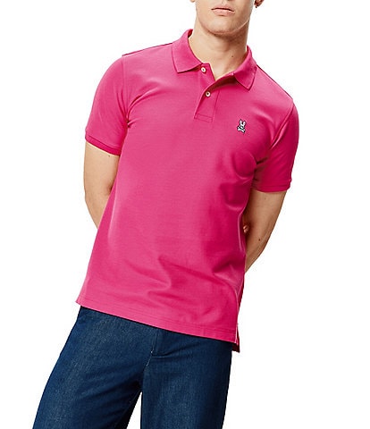 Psycho Bunny Classic Short Sleeve Solid Polo Shirt