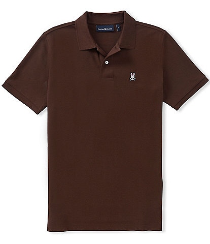 Psycho Bunny Classic Short Sleeve Solid Polo Shirt