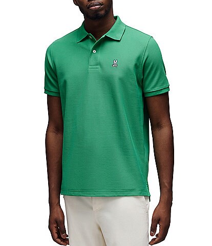 Psycho Bunny Classic Short Sleeve Solid Polo Shirt