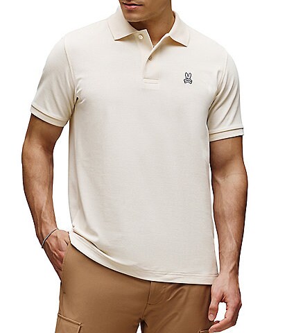 Psycho Bunny Classic Short Sleeve Solid Polo Shirt