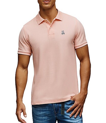 Psycho Bunny Classic Short Sleeve Solid Polo Shirt