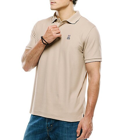 Psycho Bunny Classic Short Sleeve Solid Polo Shirt