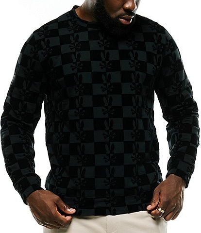 Psycho Bunny Clinton Flock Crew Neck Sweatshirt