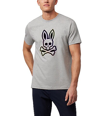 Psycho Bunny Colton Flocked Graphic Short Sleeve T-Shirt
