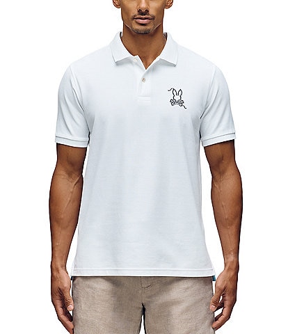 Psycho Bunny Cyrus Pique Short Sleeve Polo Shirt