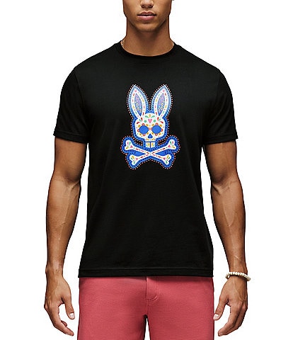 Psycho Bunny Day of the Dead Graphic Short Sleeve T-Shirt