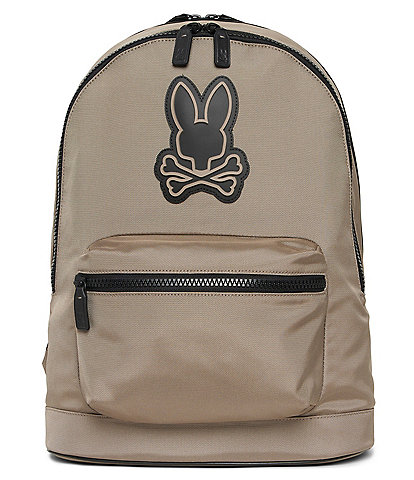 Psycho Bunny Dome Canvas/Buffed Leather Backpack