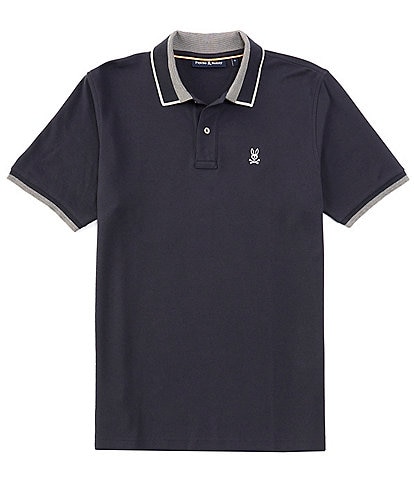 Psycho Bunny Duvall Pique Short Sleeve Polo Shirt