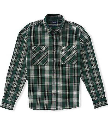 Psycho Bunny Elie Plaid Long Sleeve Woven Shirt