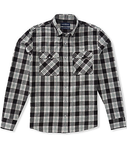 Psycho Bunny Elie Plaid Long Sleeve Woven Shirt