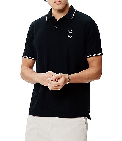 Psycho Bunny Elijah Pique Short Sleeve Polo Shirt