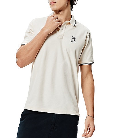 Psycho Bunny Elijah Pique Short Sleeve Polo Shirt