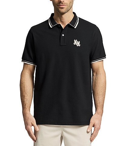 Psycho Bunny Elliot Pique Short Sleeve Polo Shirt