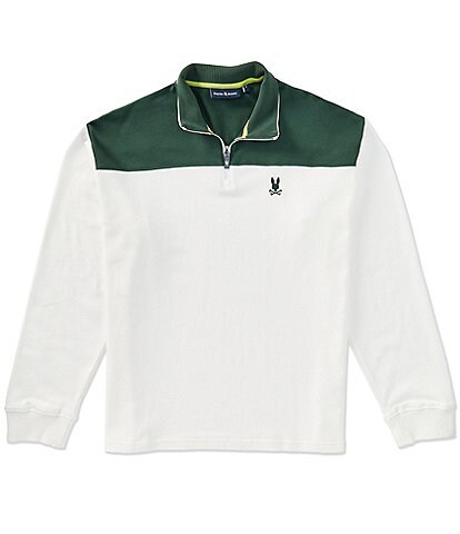 Psycho Bunny Gabe French Terry Quarter Zip Pullover