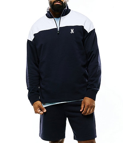 Psycho Bunny Gabe French Terry Quarter Zip Pullover