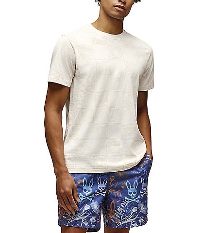 Psycho Bunny Gio Allover Tonal Print Short Sleeve T-Shirt