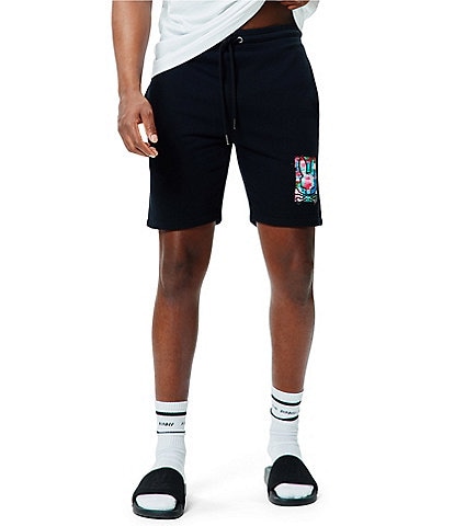 Psycho Bunny Isaac Print 8#double; Inseam Shorts