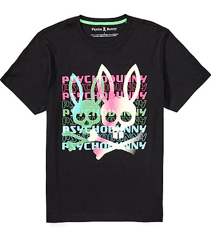 Psycho Bunny Landon Wordmark Short Sleeve T-Shirt