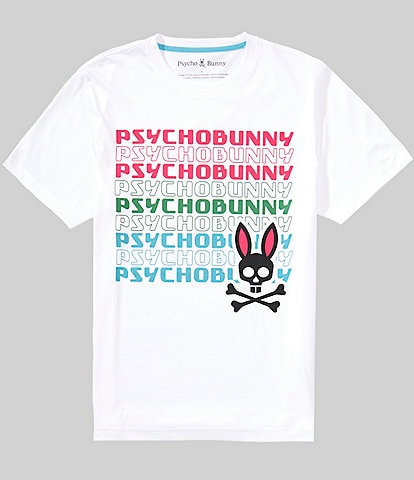 Psycho Bunny Landon Wordmark Short Sleeve T-Shirt