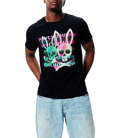 Psycho Bunny Landon Wordmark Short Sleeve T-Shirt