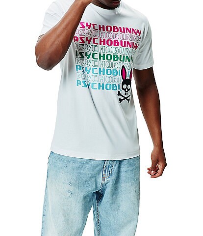 Psycho Bunny Landon Wordmark Short Sleeve T-Shirt