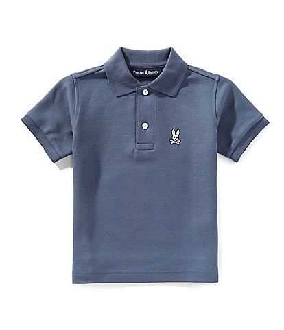 Psycho Bunny Little Boys 2T-6 Short Sleeve Classic Pique Polo Shirt