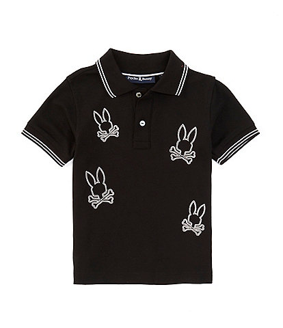 Psycho Bunny Little Boys 2T-6 Short Sleeve Milton Pique Polo Shirt