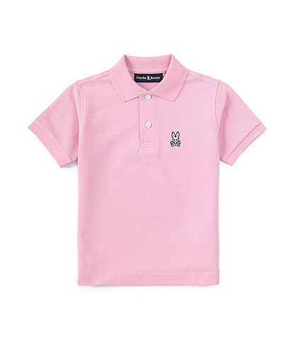 Psycho Bunny Little Boys 5-6 Short Sleeve Classic Pique Polo Shirt
