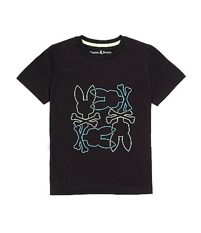 Psycho Bunny Little Boys 5-6 Short Sleeve Rodman Graphic T-Shirt