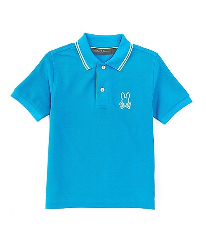 Psycho Bunny Little Boys 5-6 Short Sleeve Saratoga Pique Polo Shirt