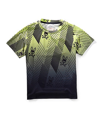 Psycho Bunny Little Boys 5/6 Short Sleee Fletcher Sport T-Shirt