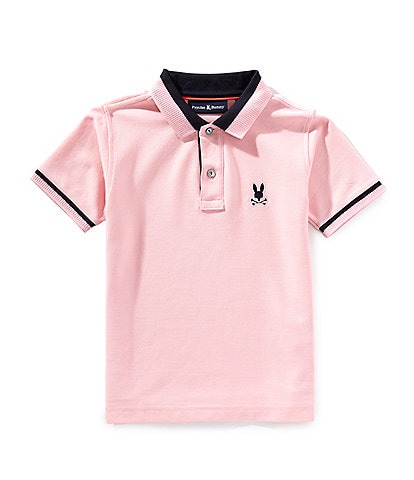 Psycho Bunny Little Boys 5/6 Short Sleeve Newman Polo Shirt