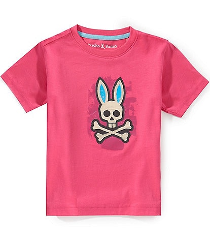 Psycho Bunny Little Boys Short Sleeve Marcus Bunny Graphic Tee