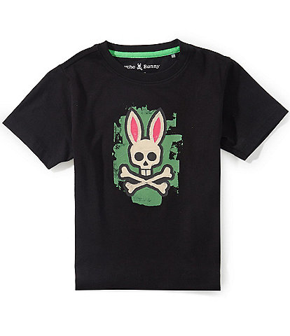 Psycho Bunny Little Boys Short Sleeve Marcus Bunny Graphic Tee